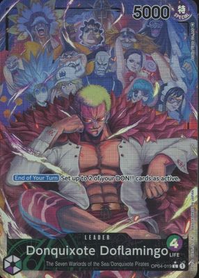 ワンピース カードゲーム PSA10 DONQUIXOTE DOFLAMINGO ALTERNATEART 2022 Romance Dawn 060 Donquixote Doflamingo Alt Art Leader